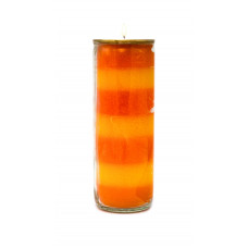 Veladora Naranja Amarillo Lisa Aromatica