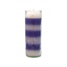 Veladora Morado Blanca Aromatica