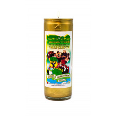 Llama Clientes Dorada Veladora Aromatica