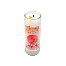 Rosa Milagrosa Blanca Veladora Aromatica
