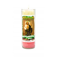 San Judas Tadeo Abre Camino Rosa Veladora Aromatica