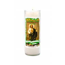 San Judas Tadeo Blanca Veladora Aromatica