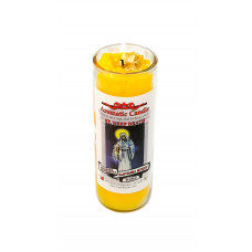 Santisima Muerte Naranja Amarillo Veladora Aromatica