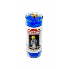 Santisima Muerte Azul Veladora Aromatica