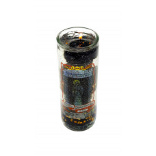 Santisima Muerte Negra 2 Veladora Gel