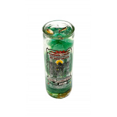 Santisima Muerte Verde Veladora Gel